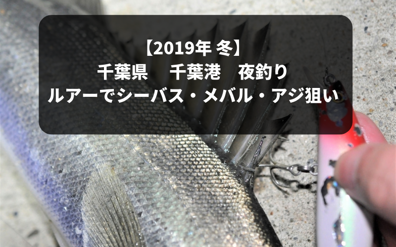 【2019年 冬】千葉県千葉港で夜釣り　シーバス・メバル・アジ狙い