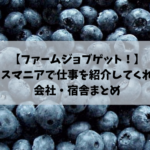 【タスマニア ファームで失敗しないために！】仕事を紹介してくれる会社・宿舎まとめ