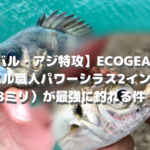 【メバル・アジ特攻！】メバル職人 パワーシラス インプレ実釣評価まとめ