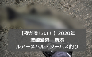 【夜が楽しい！】2020年 波崎漁港・新港でルアーメバル・シーバス釣り