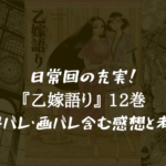 【一休み巻】乙嫁語り 12巻のネタバレ・画バレ含む感想と考察