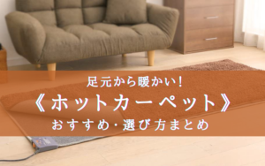 【2025年】1畳前後のホットカーペットおすすめランキング【1人暮らし&節電!】