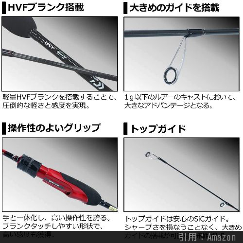 22年 1万円前後 アジングロッドおすすめランキング コスパ 性能重視 シアターカミカゼ