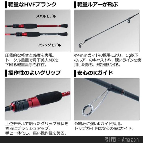 22年 1万円前後 メバリングロッドおすすめランキング11 コスパ 性能重視 シアターカミカゼ