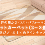 【2024年】抜群の暖かさ！ホットカーペットおすすめランキング【2~3畳】