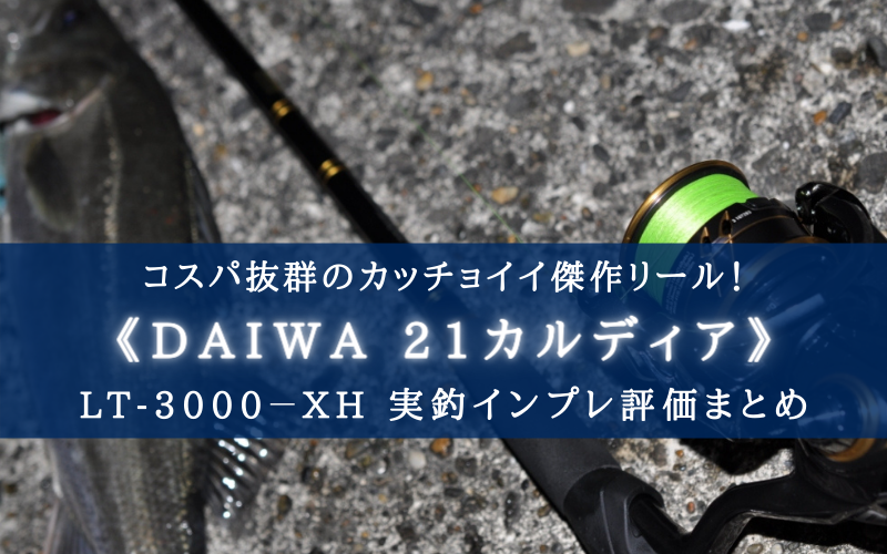 コスパ抜群 Daiwa 21カルディア 実釣インプレ評価 デザインもカッコ良い シアターカミカゼ