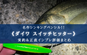 【実釣インプレ評価】スイッチヒッター85Sがヤバい【シンペン初心者におすすめ!】