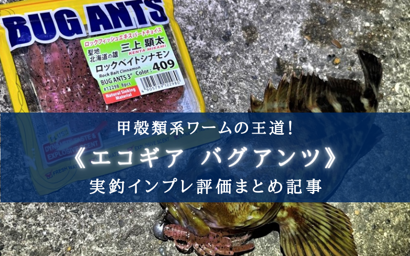 根魚絶滅注意 エコギア バグアンツこそ甲殻類ワームの至高 インプレ評価まとめ シアターカミカゼ