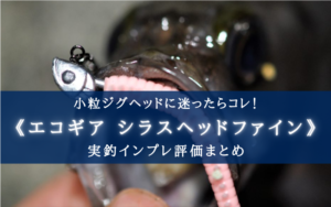 【抜群の信頼度!】小型ジグヘッドで迷ったらシラスヘッド!【インプレ評価まとめ】