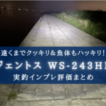 【夜釣りに最適!】ジェントス WS-243HDの実釣インプレ【赤色灯&ズーム搭載】