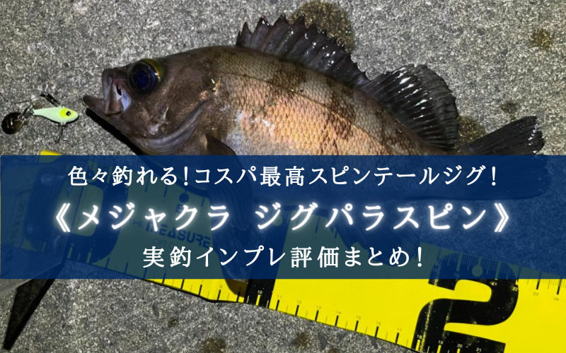 安すぎて不安 ジグパラスピンという激安スピンテールジグ インプレまとめ シアターカミカゼ