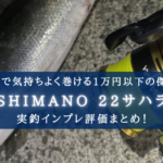 【1万円以下!】シマノ 22サハラ 実釣インプレ評価【デザイン以外は大満足!】