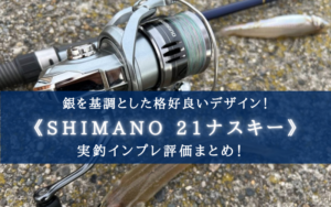 【銀×黒がシブい！】21ナスキーの実釣インプレ評価【1万円前後！！】