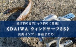 【すごい飛距離！】ウインドサーフ35（細糸） 実釣インプレ評価 