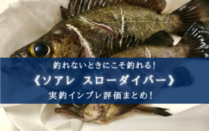 【アジ・メバル以外にも!】シマノ スローダイバーの実釣インプレ評価【万能ソアレ!】