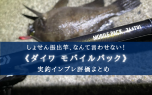 【よく折れる？】ダイワ 22モバイルパック(746TUL)の実釣インプレ評価【そんなワケがない！】