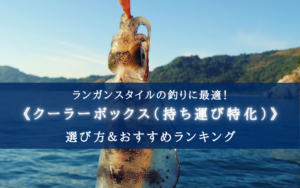 【2025年】ランガン特化のクーラーボックス おすすめ15選【小型で便利＆エギングに最適！】