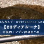 【覚悟はあるか?】シマノ 23ディアルーナの実釣インプレ評価【傑作ルアーロッド!】