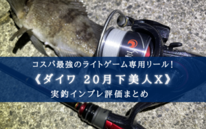 【コスパ最強？】ダイワ 20月下美人X LT2000Sの実釣インプレ評価