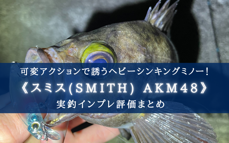 メバル特攻！】スミス AKM48の実釣インプレ評価【おすすめカラーも！】