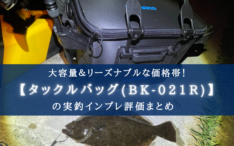 【必要最低限？】シマノ ロッドレストタックルバッグ(BK-021R)の実釣インプレ評価