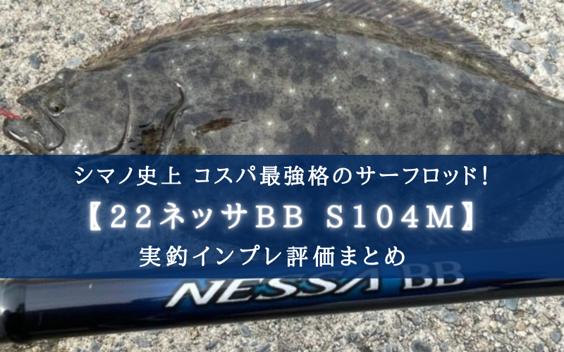 コスパ最強？】シマノ 22ネッサBBの実釣インプレ評価【サーフヒラメ 