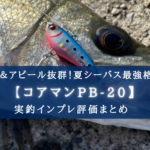 【デイシーバス特攻!】コアマンPB20の実釣インプレ評価【使い方&おすすめカラーも!】