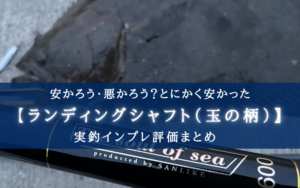 【激安の殿堂！】サンライクのタモの柄(6m) 実釣インプレ評価【とにかく安い！】