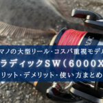 【弱点は重いコト？】シマノ ストラディックSW（6000XG）の実釣インプレ評価