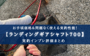 【安すぎて不安?】ランディングギア シャフト の実釣インプレ評価【アルファタックル】