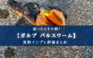 【卑怯…！？】ガルプ パルスワームは妬まれるほど釣れる！ 【インプレ評価まとめ】