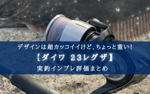 【正直 重い!?】ダイワ 23レグザの実釣インプレ評価【デザインは最高にクール!】