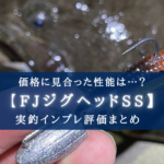 【価格に見合った性能…?】ダイワ FJジグヘッドSSの実釣インプレ評価【ヒラメ・マゴチ特化】
