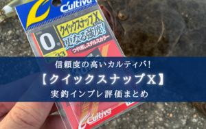 【更なる強度！】カルティバ クイックスナップXの実釣インプレ評価【青物相手にも！】