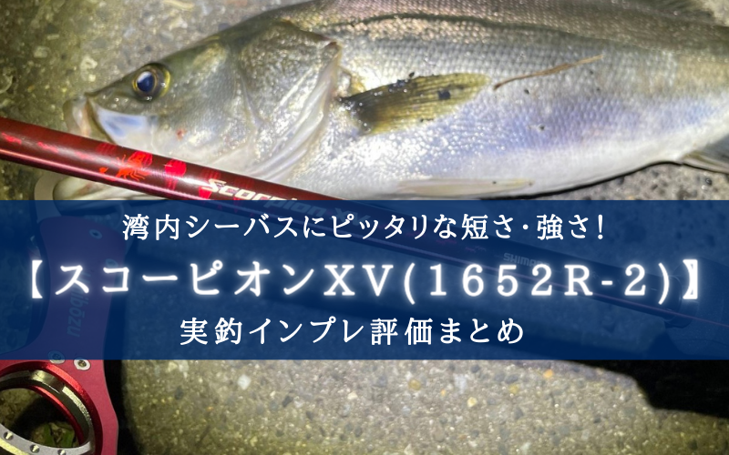 【湾内シーバス特化！】シマノ スコーピオンXV(1652R-2)の実釣インプレ評価