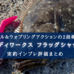 【ヒラメ特化!】バディワークス 45ヘッド&フラッグシャッドの実釣インプレ評価・使い方まとめ