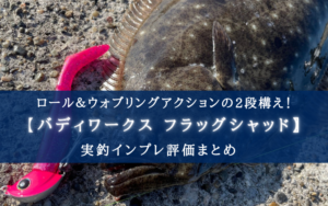 【ヒラメ特化！】バディワークス 45ヘッド＆フラッグシャッドの実釣インプレ評価・使い方まとめ