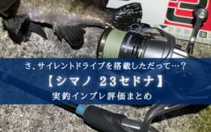 【コスパは正直まだ…】シマノ 23セドナの実釣インプレ評価【巻きは良くなったが…】