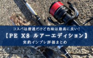 【色味がパキッとしてて良い】シーガー PE X8 ルアーエディションの実釣インプレ評価