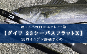 【超コスパの入門竿！】ダイワ 23シーバスフラットXの実釣インプレ評価