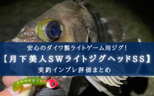 【コスパ＜信頼度！】ダイワ 月下美人SWライトジグヘッドSSの実釣インプレ評価！