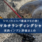 【お手頃価格!】シマノ 22マルチランディングシャフト550 の実釣インプレ評価【実釣性能◎】