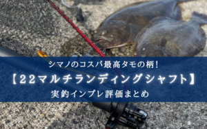 【お手頃価格！】シマノ 22マルチランディングシャフト550 の実釣インプレ評価【実釣性能◎】