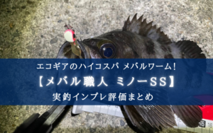 【メバル特攻!】エコギア メバル職人 ミノーSSの実釣インプレ評価【おすすめカラーも!】