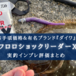 【お手頃価格!】ダイワのフロロショックリーダーXの実釣インプレまとめ