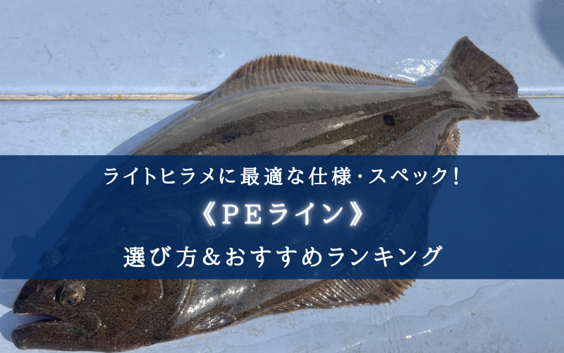 【2024年】ライトヒラメ釣りのPEラインおすすめランキング21選＆太さ(号数)の選び方まとめ