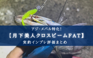 【アジ・メバルに！】月下美人クロスビームFATの実釣インプレ評価【使い方＆おすすめカラー】