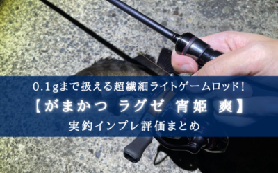 超繊細！】がまかつ ラグゼ 宵姫 爽(S-73L)の実釣インプレ評価【アジ 