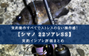 【やや高級竿!】シマノ 22ソアレSSの実釣インプレ評価【アジ・メバリングに最適!】