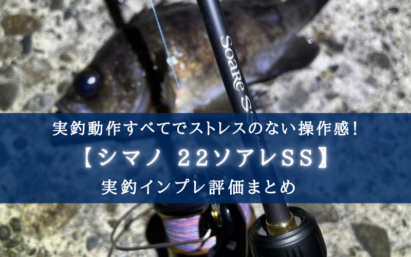 【やや高級竿！】シマノ 22ソアレSSの実釣インプレ評価【アジ・メバリングに最適！】